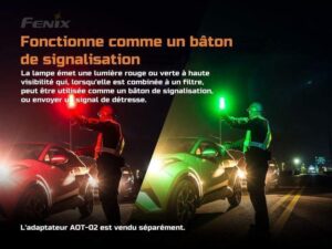 TK26R lampe tactique avec lumière blanche, rouge et verte-1500 lumens